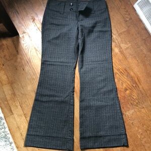 Gray Flared Dress Pants